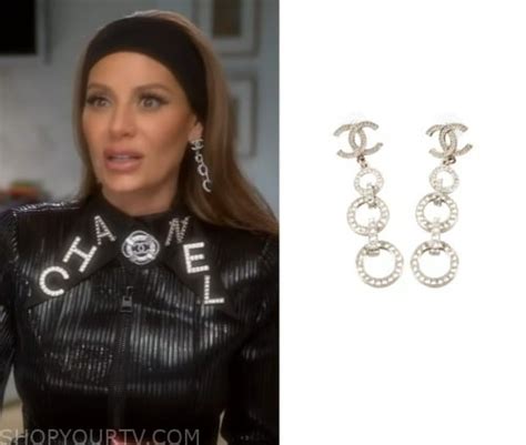 dorit's chanel earrings|Real Housewives Earrings: Chanel Letter Earrings Latest Trend.